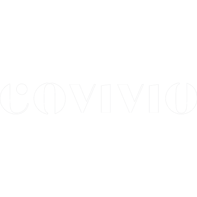 Logo covivio blanc, partenaire