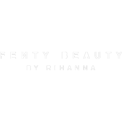 Logo fenty beauty blanc, partenaire de notre agence de communication Soon dans le 77
