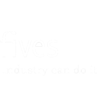 Logo fives industry can do it blanc